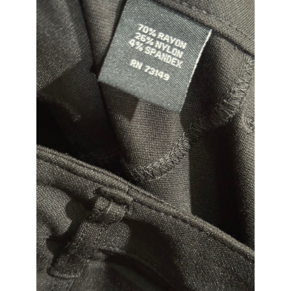 One 5 One Platinum Ponte Black Embellished Petite Pants Size 10P NWT - Picture 8 of 9
